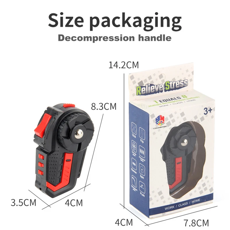 Fidget Anti-Stress soulagement Cube magique jouets de décompression autisme tdah enfants jouet anxiété soulager les jouets du bout des doigts enfants cadeaux