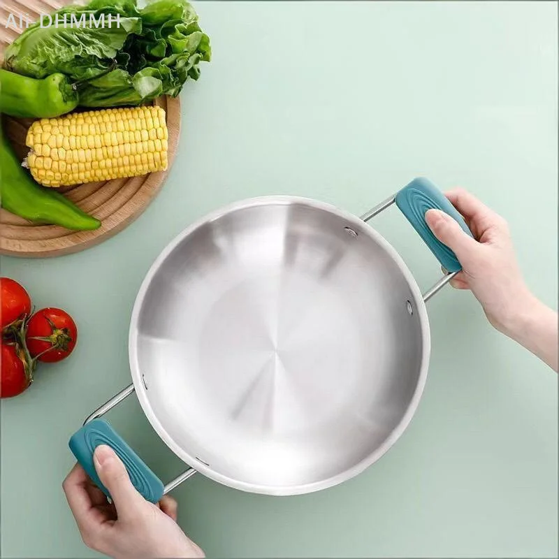 ZLinKJ 2Pcs Silicone Pot Handle Holders Non Slip Heat Resistant Scald Proof Pot Handle Covers for Family Kitchen Daily Use - view 4