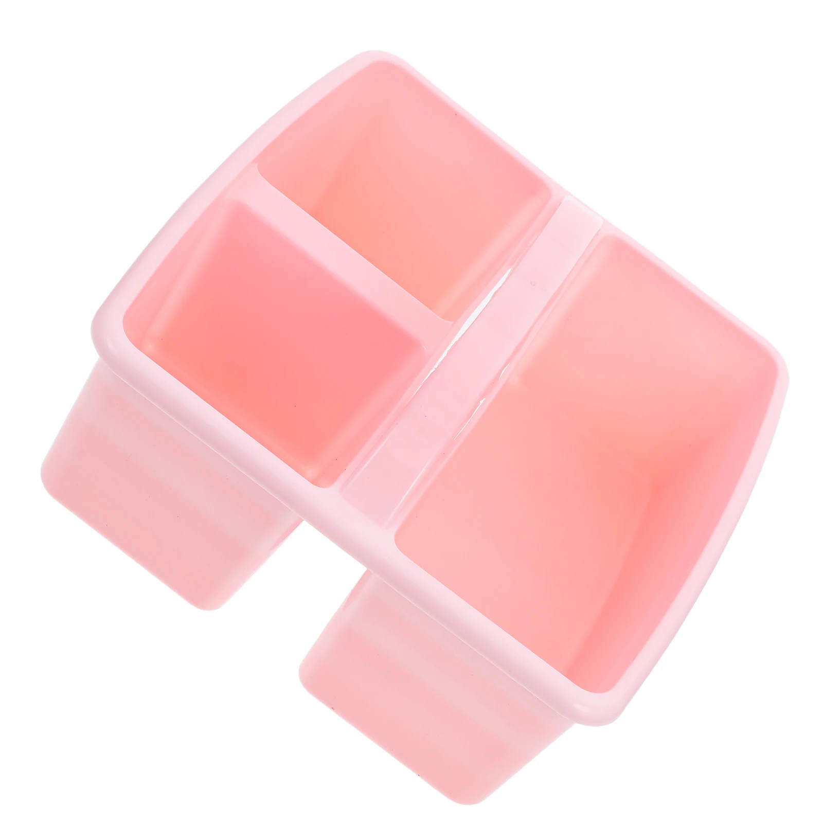 

Portable Compartmented Storage Basket Office 3-compartment Small Caddy Pe Plastic Shower