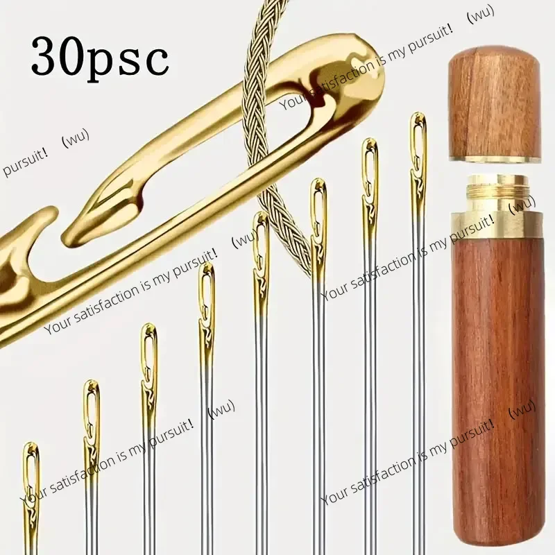 30pcs is suitable for embroidery needles for the elderly, no threading, and the material is stainless steel