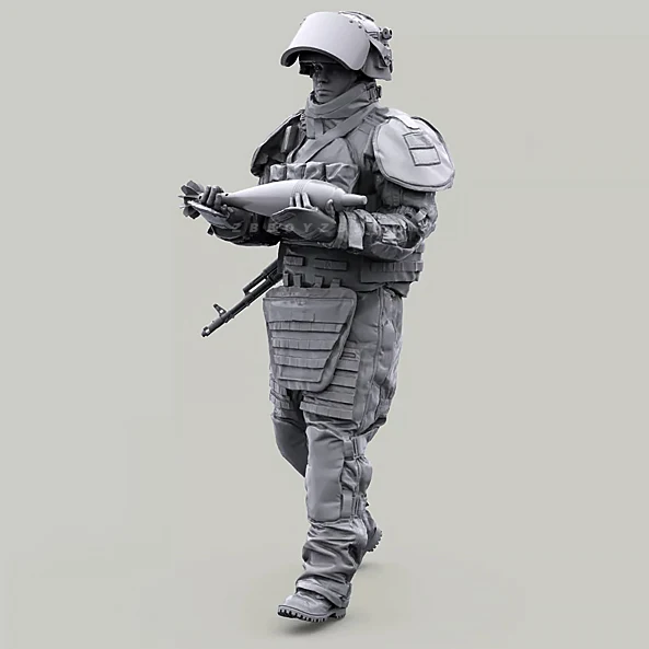 

Комплект модели из смолы 1/35, современный солдат, бесцветная самособранная сборка A-2160