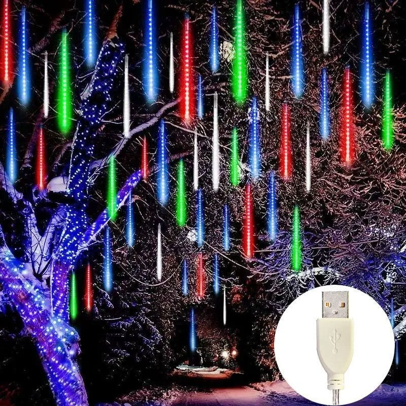 

USB Plug Fairy Lights LED Meteor Shower Rain Lights for Valentine's Day Wedding Party Decor