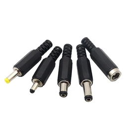 【20-5PCS】DC power plug DC005-5.5X2.1mm 5.5x2.5MM 3.5x1.3mm 2.5X0.7mm 4.0X1.7mm wire type extended male and female head