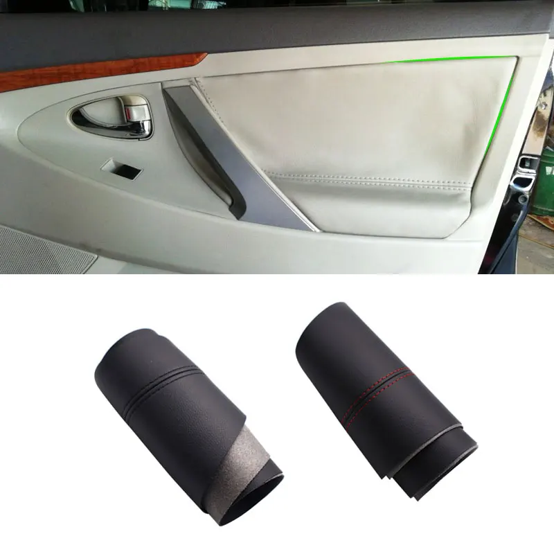 For Toyota Camry 2006 2007 2008 2009 2010 2011 2012 Microfiber Leather Door Panel Cover Trim
