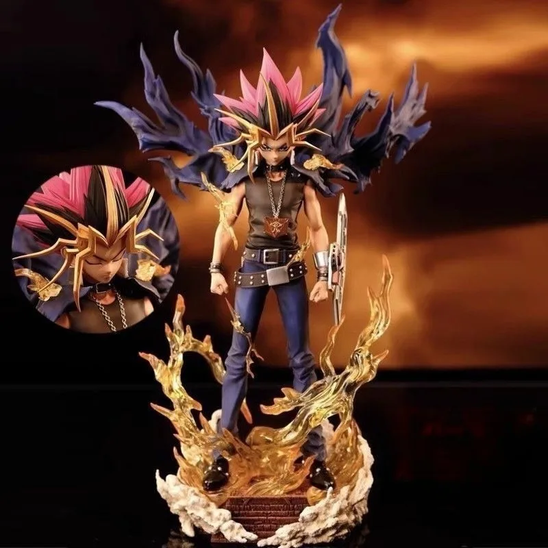 28 см Yu-Gi-Oh Game Master King, аниме «Темная сторона фараона», модель, украшение, подарочная статуя, цветная коробка, упаковка