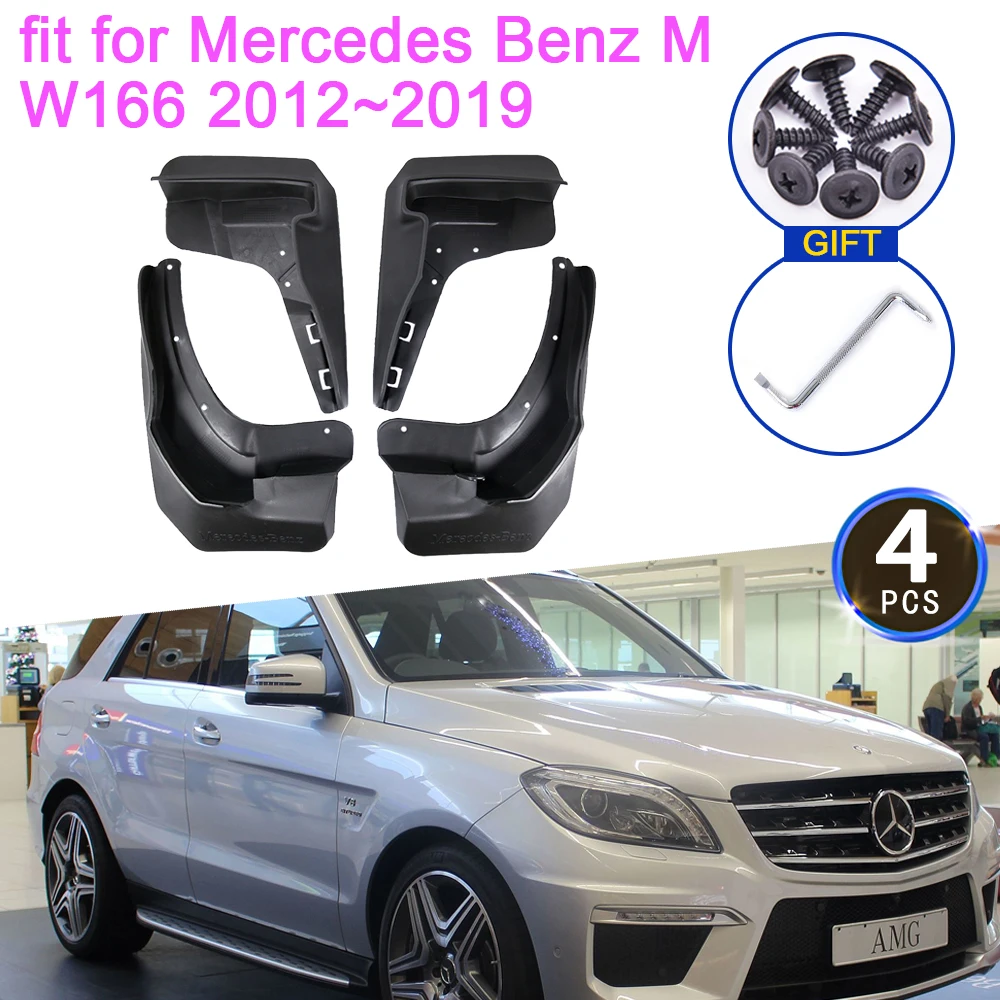 

For Mercedes Benz GLE ML M-Class W166 2012 2013 2014 2015 2016 2017 2018 2019 Mud Splash Grade Mudguards Rear Fender Mudflap