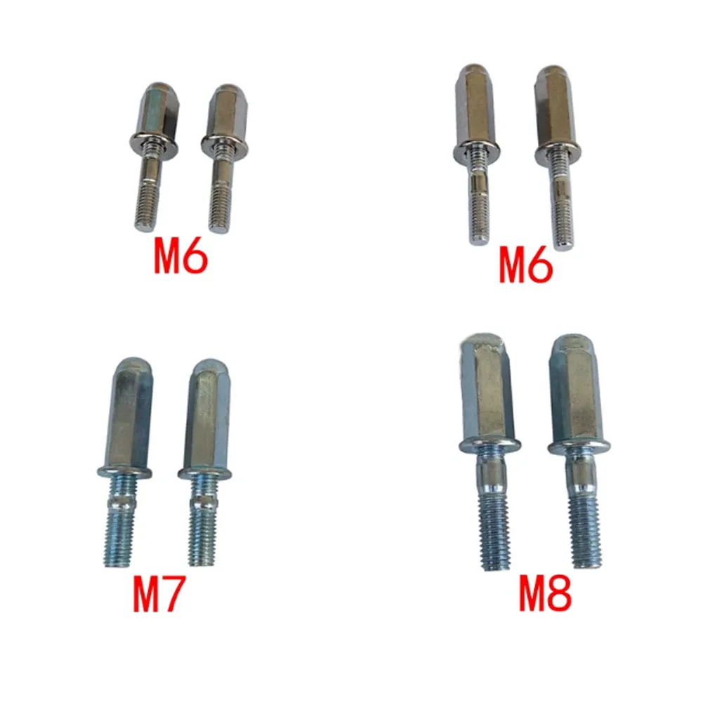 2 unidades de tuercas y tornillos de escape para motocicleta M6 M7 M8, para silenciadores de motos chinas de cross, pit bike, monkey bike y scooter de 125cc 250cc, y pernos M6 M7 M8