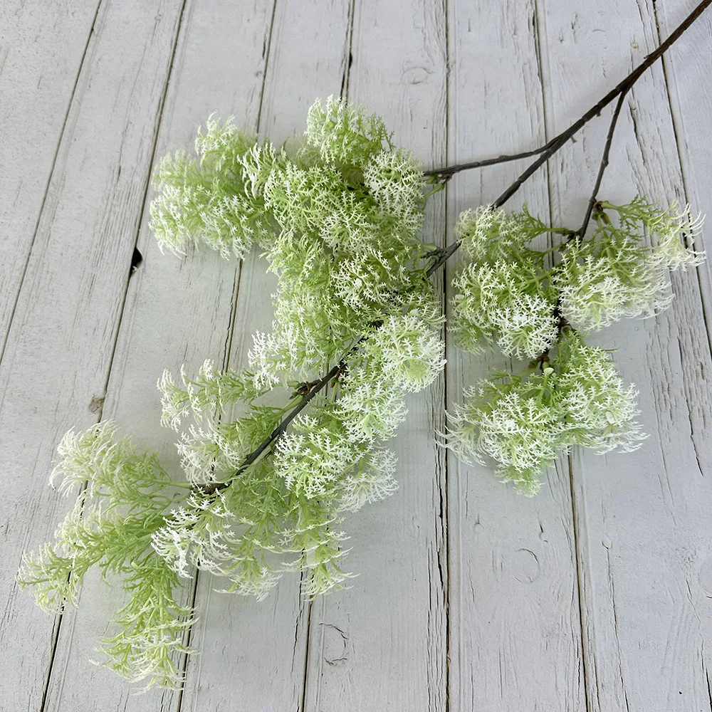 5 Stück Künstliche Blumen, Kieferngras, Plastikpflanzen, Garten-Hochzeits-Hintergrunddekoration, Künstliche Nebelblumen, Heimdekoration, Party-Blumen – Detail 5