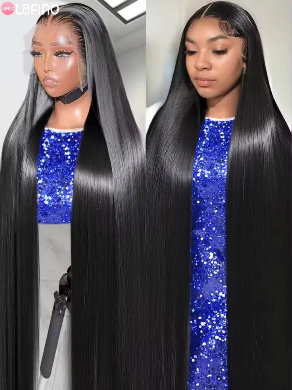 Wig Renda Lurus 13X4 Rambut Manusia Wig Renda HD 13X6 Rambut Manusia Wig Rambut Brasil Wig Frontal Renda Transparan Telah Dipetik