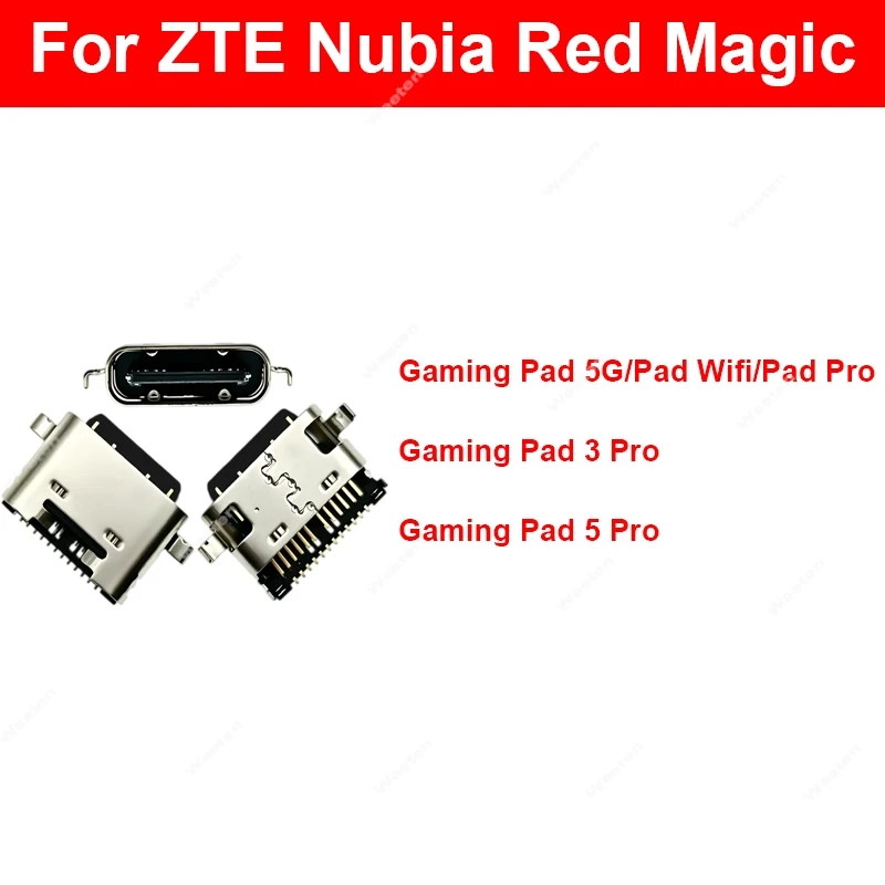 For ZTE Nubia Red Magic Gaming Pad Pro 3 Pro 5 ProNPO1J NP02J NPO3J NP05J USB Plug Connector Charger Parts Charging Dock Socket