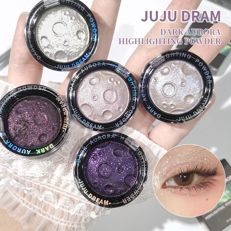 5 Shades 3D Highlighter Powder Moon Glow Face Eyes Body Contour Brighten Unisex Skin Safe Certified Makeup