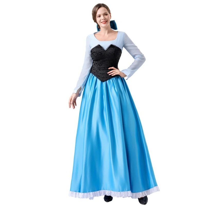 

Adult Princess Ariel Costume Dress Cosplay Performance Outfit Little Mermaid Anime Disguise Fancy Party Dress