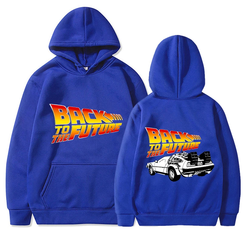 New Back To The Future Graphic Print Hoodies Men Women Streetwear Hip Hop Hooded Sweatshirts Oversized Pullovers Unisex Clothing