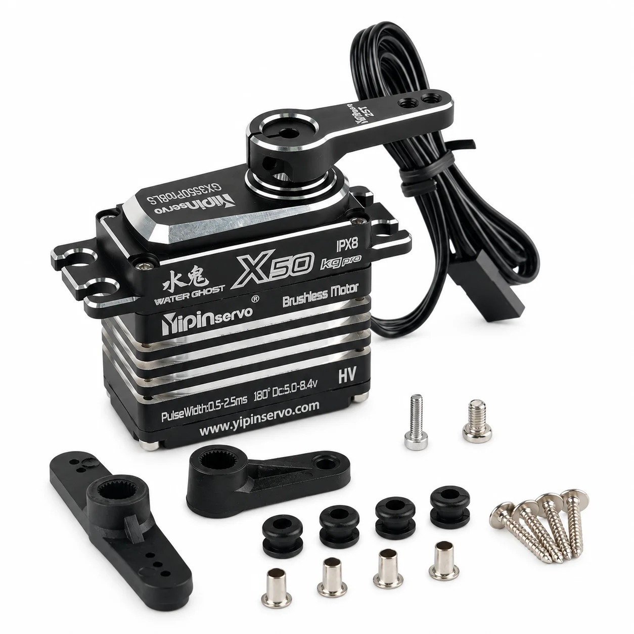gx-yipin-x50-pro-50kg-waterproof-servo-for-1-8-1-10-rc-cars-crawlers