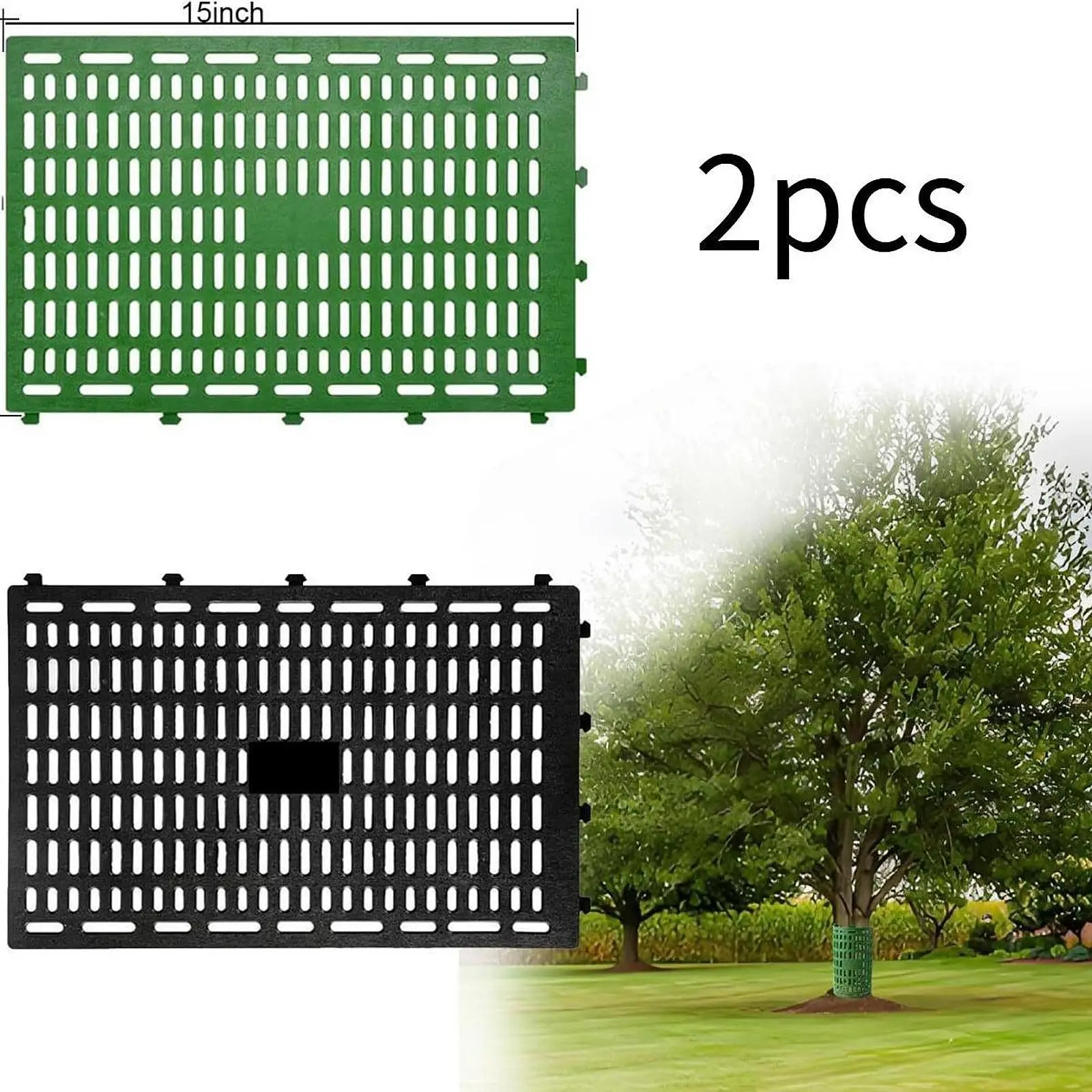 2 Pieces Tree Trunk Protector Tree Wraps Splicable Animal Barrier Breathable