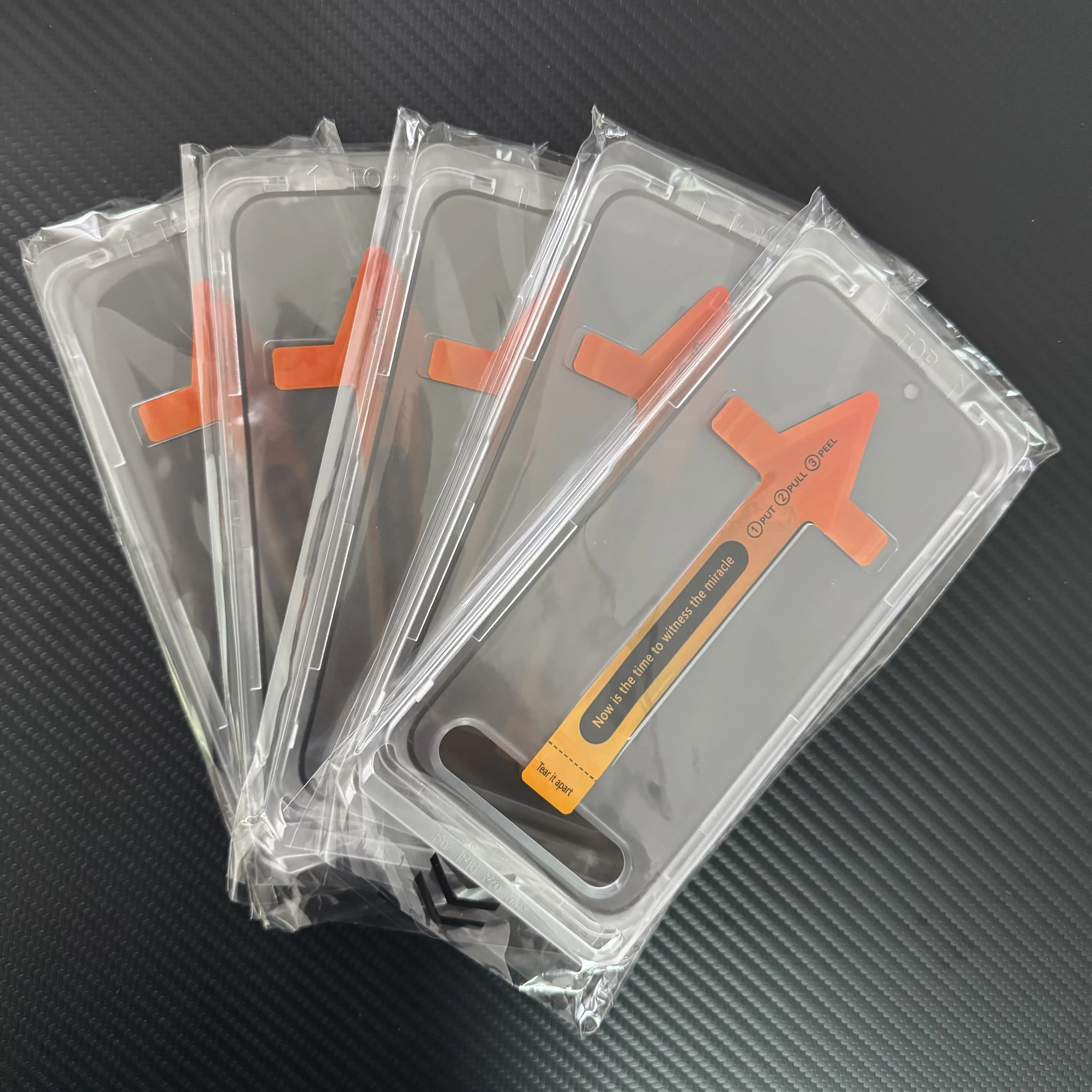 5Pcs Für iPhone 17 Air 16e 16 Pro Max 15 14 13 12 11 XR XS Plus Screen Protector gehärtetem Glas Telefon Mit Install Kit Entfernen