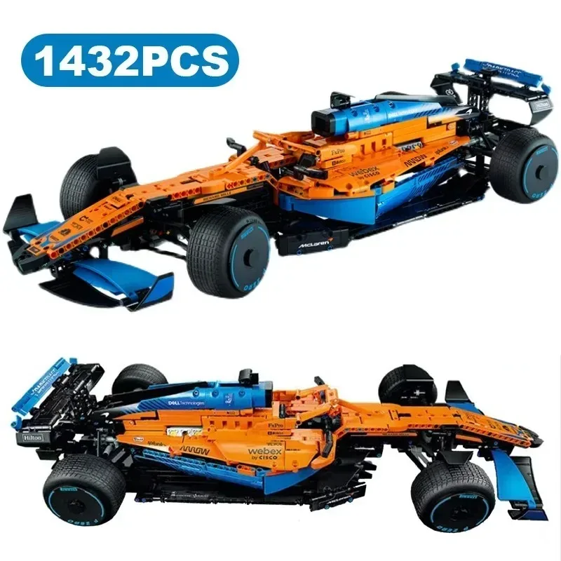 Technical  F1 Formula 1 Supercar Race Car Model Building Blocks City 42141 Vehicle Kit Bricks Toy For Kid Children Gift