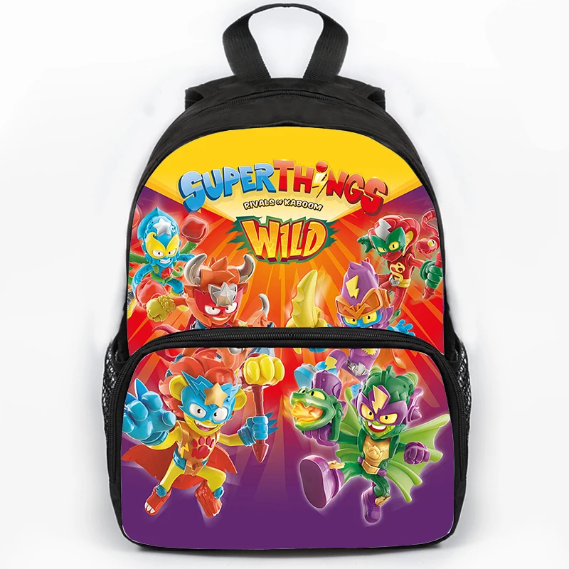 Game SuperThings Wild Kid Backpack Boys Girls Cartoon School Bags Kids Waterproof Bookbag Children Backpack Back to School Gift