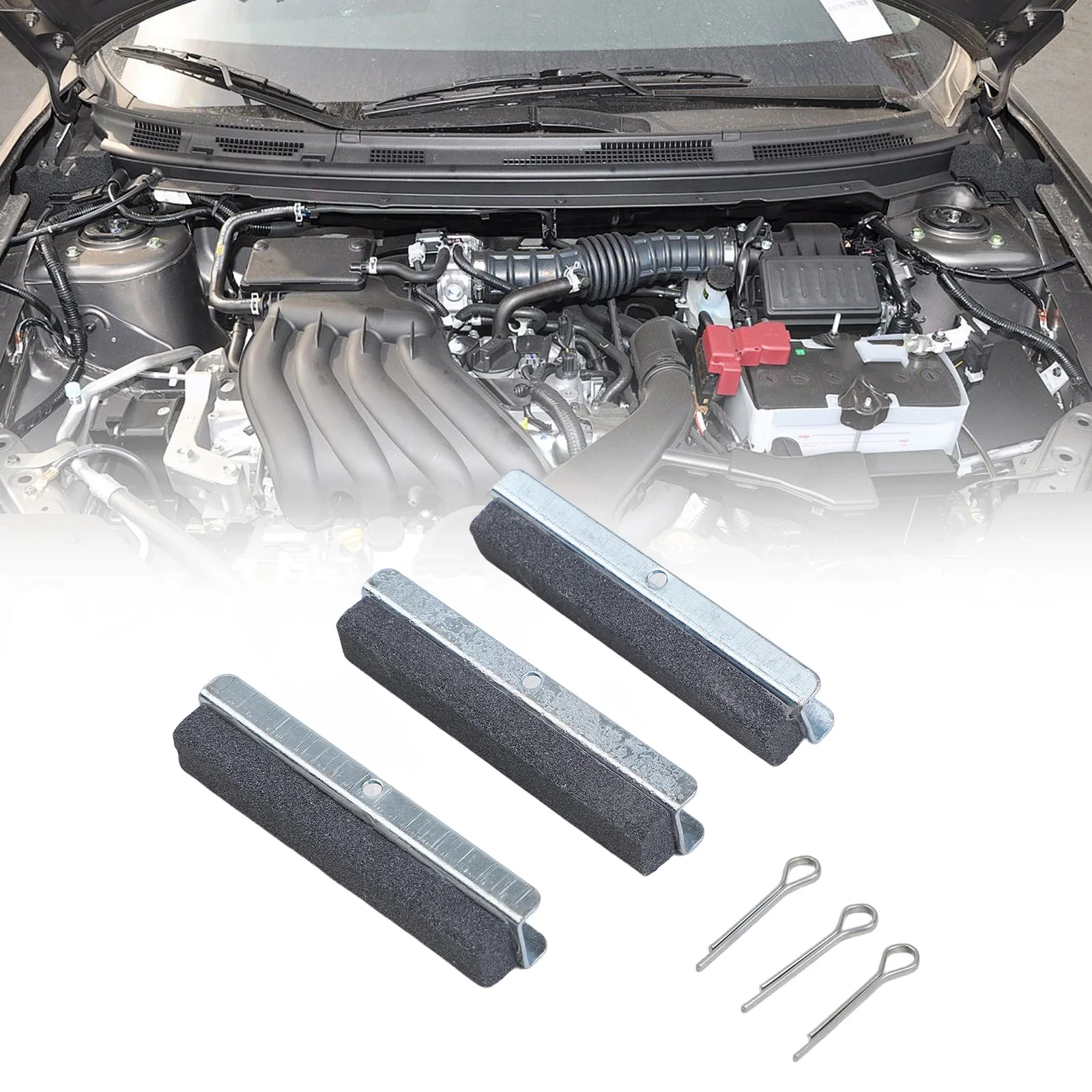3Pcs Engine Cylinder Honing Stones Set with 3 Arm Tool for Cylinder Bore Honing and Engine Performance Enhancement