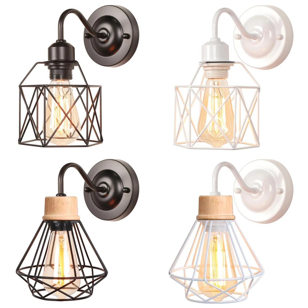 

Vintage Wall Lights Living Dining Room Decor Bedside Lamp Shade Industrial Retro Loft Metal Wall Sconce Home Lighting Fixtures