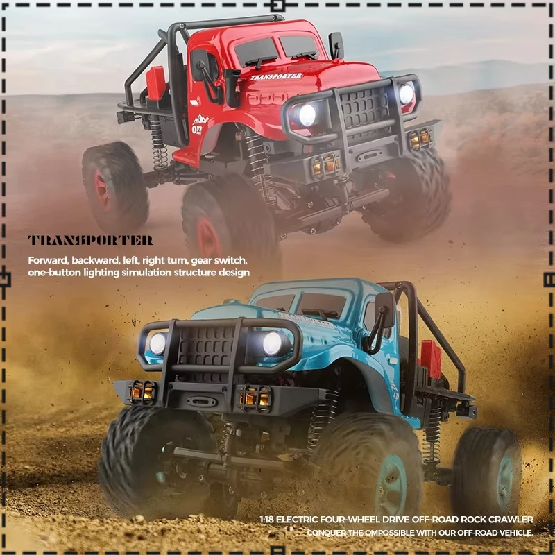 

New Weili 184020 Electric Four-Wheel Drive RC Car Military Truck Utility Vehicle 1:18 Scale Remote Control Toy Climbing Car