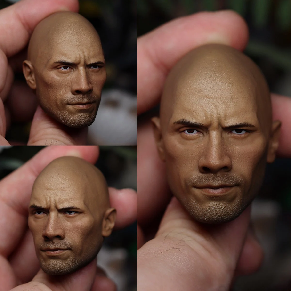 1/6 Scale Action Figure Doll Accessories Dwayne Head Sculpt American Male Stars Head Carving For Collectible Figures Model B0394