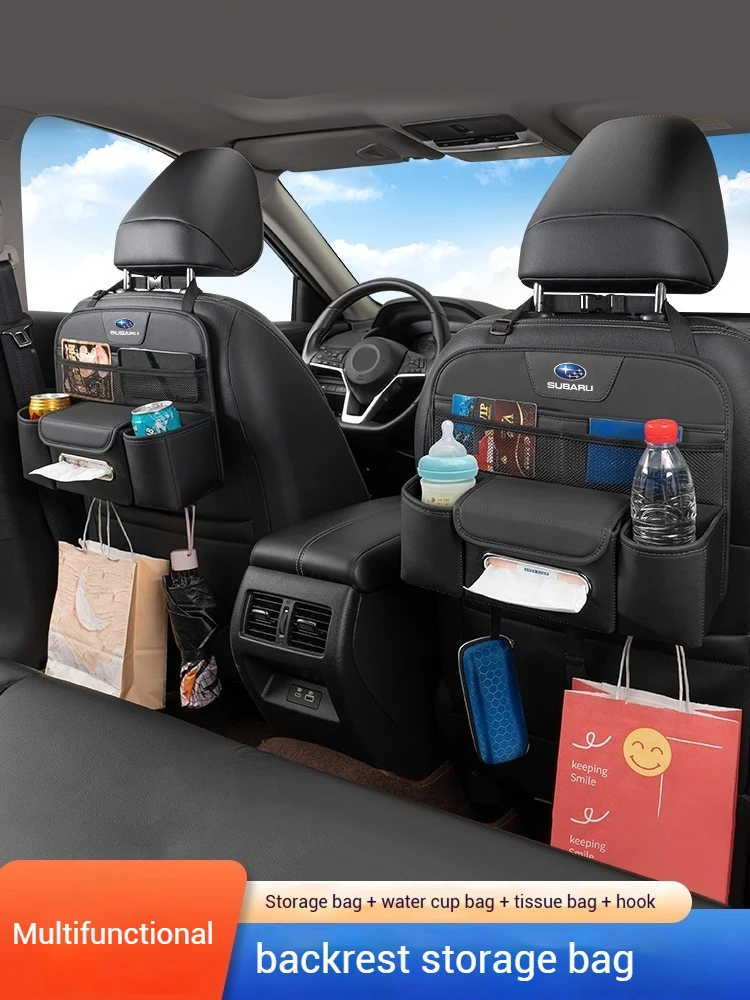 

For Subaru Brz Wrx Xv Ascent Forester Outback Impreza Legacy Car Seat Organizer Backseat Large Capacity Storage Bag Accessories
