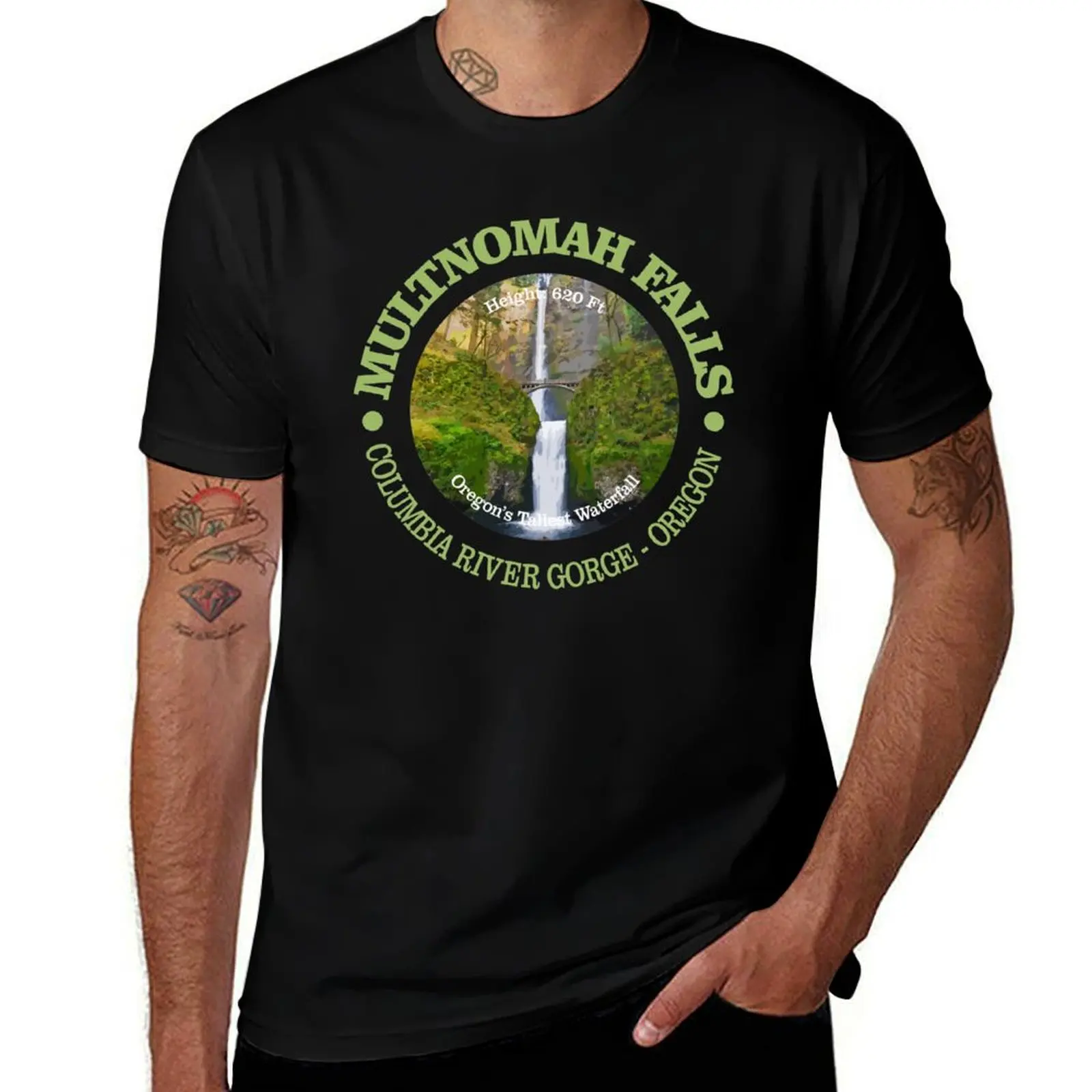 Multnomah Falls (W) T-Shirt cotton t shirt pack T-Shirt