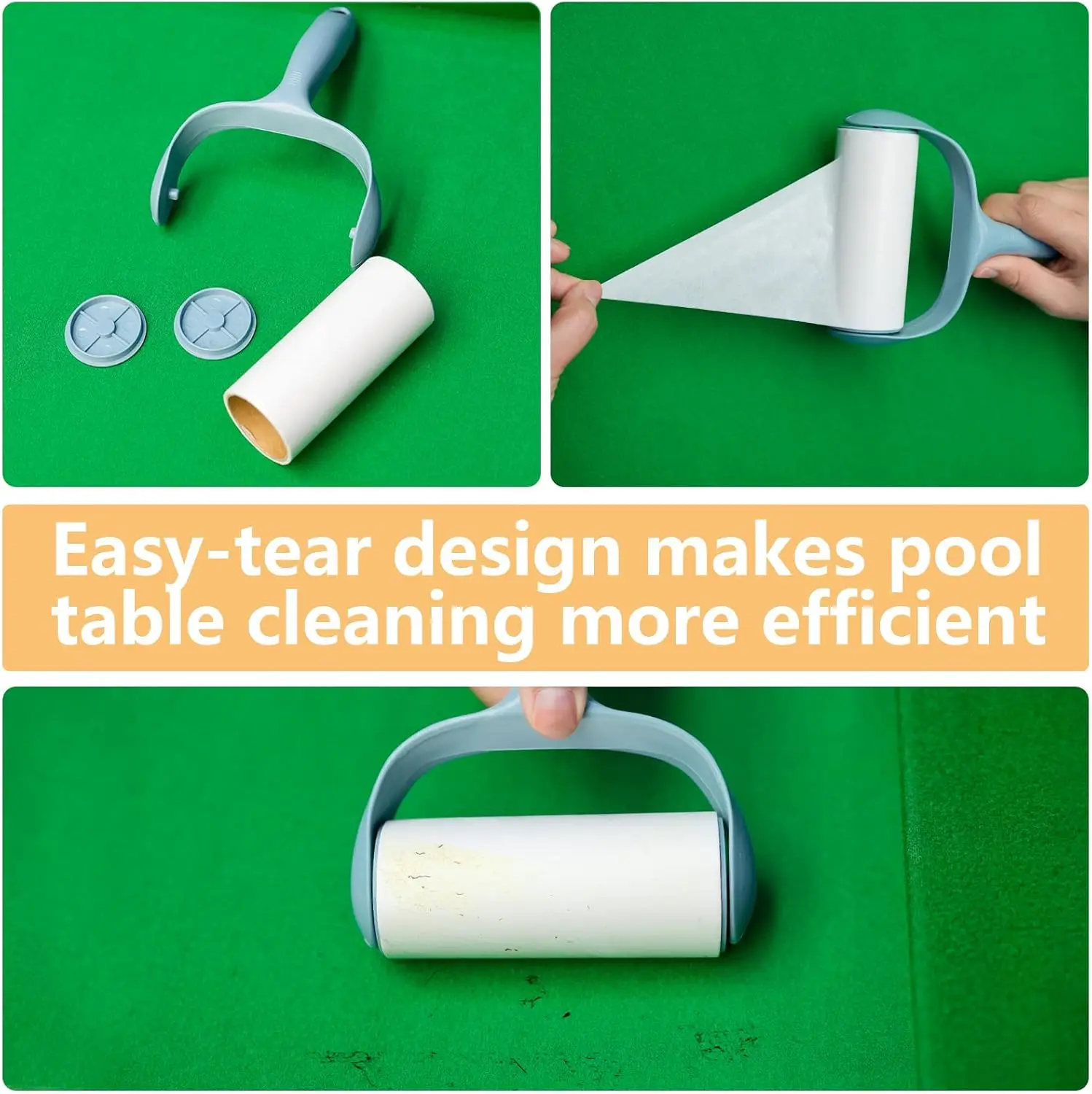 مجموعة أدوات تنظيف مسار طاولة البلياردو مكونة من 5 قطع مع فرشتين خشبية، قماش تنظيف النادي، قماش تلميع رأس الكرة، أسطوانة غبار