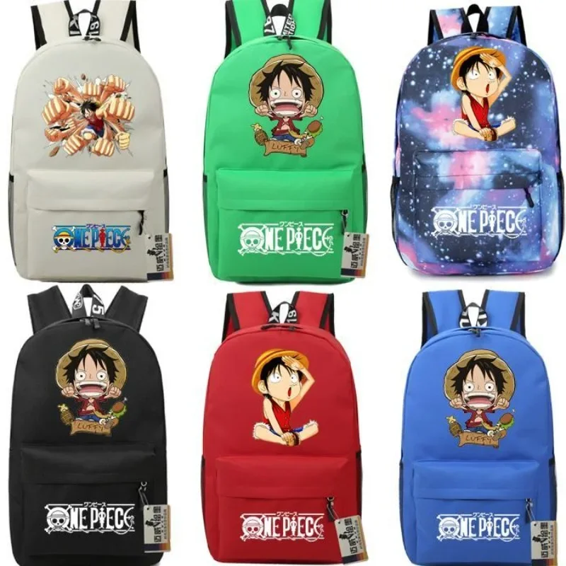 

One Piece Luffy Backpack Backpack Anime Peripheral Men and Women Elementary and Middle School Student School Bag Cartoon Edition