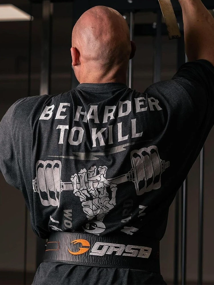 Muscles Never Extinguish, Loose Fitness Training, Fitness Gym, Leisure T-Shirt, Men's and Women's Luxury Brand