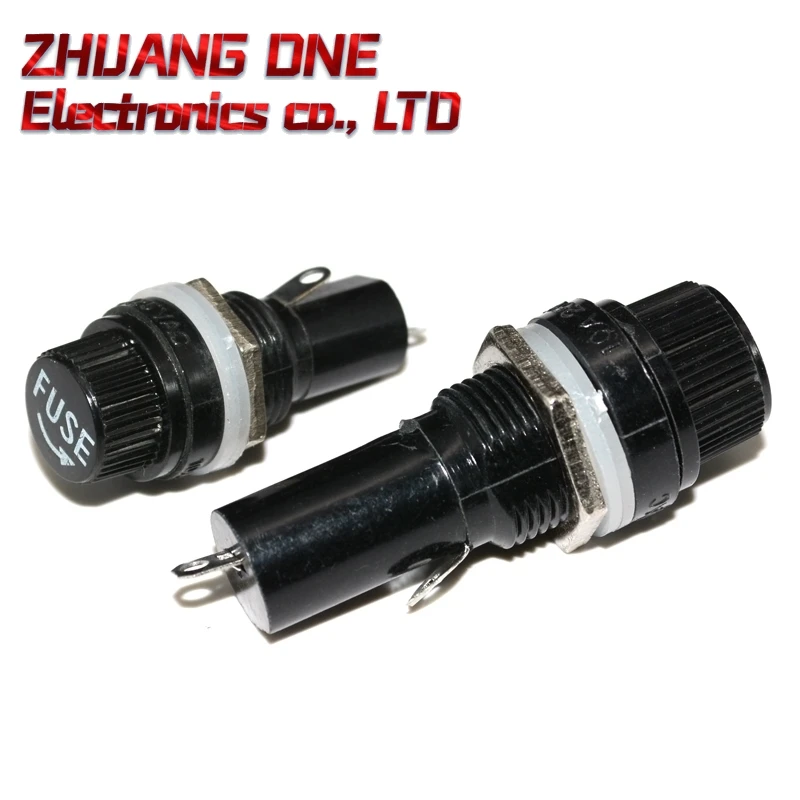 5 шт./лот 5x20 мм 6x30 мм стеклянный корпус предохранителя 5*20 6*30 гнездо страховой трубки для страхового крепления на панели держатель предохранителя