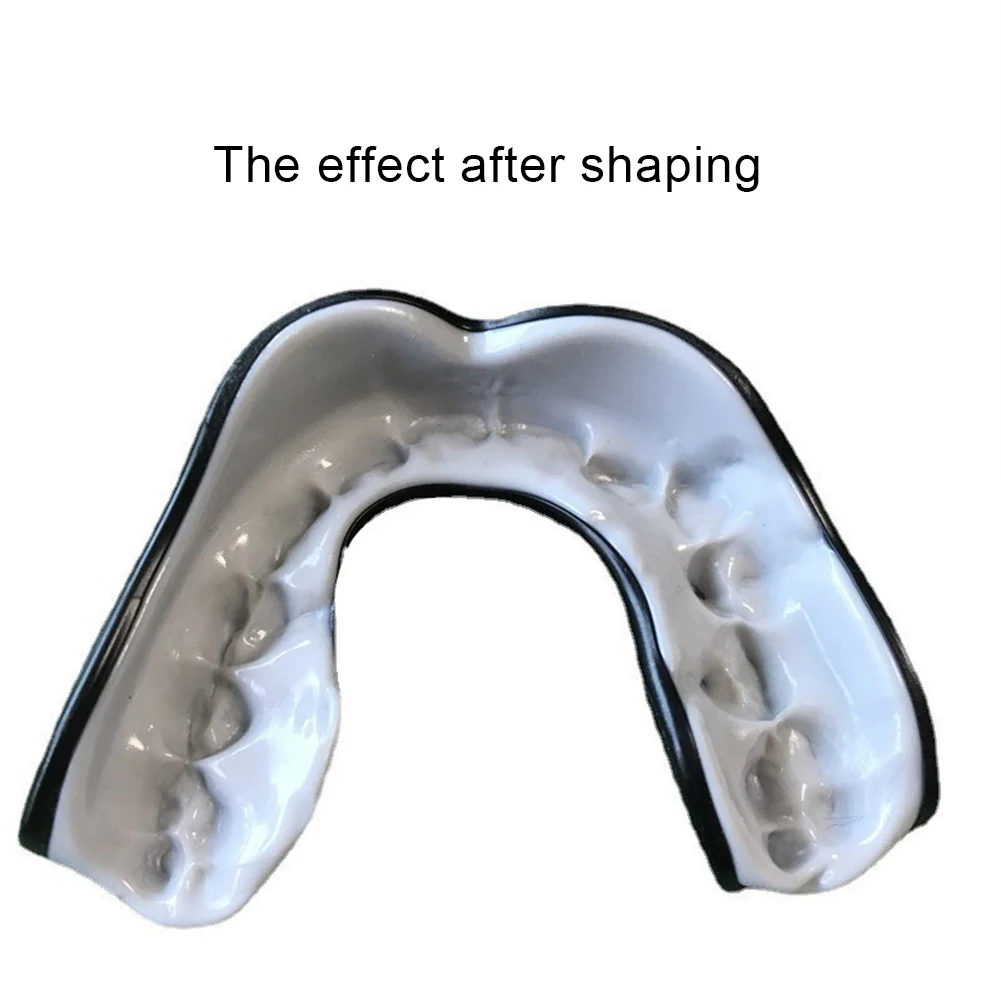 واقي الفم الرياضي قطعة الفم الرياضية الممتصة للصدمات واقي أسنان الملاكمة EVA درع اللثة للملاكمة وكرة القدم والكاراتيه