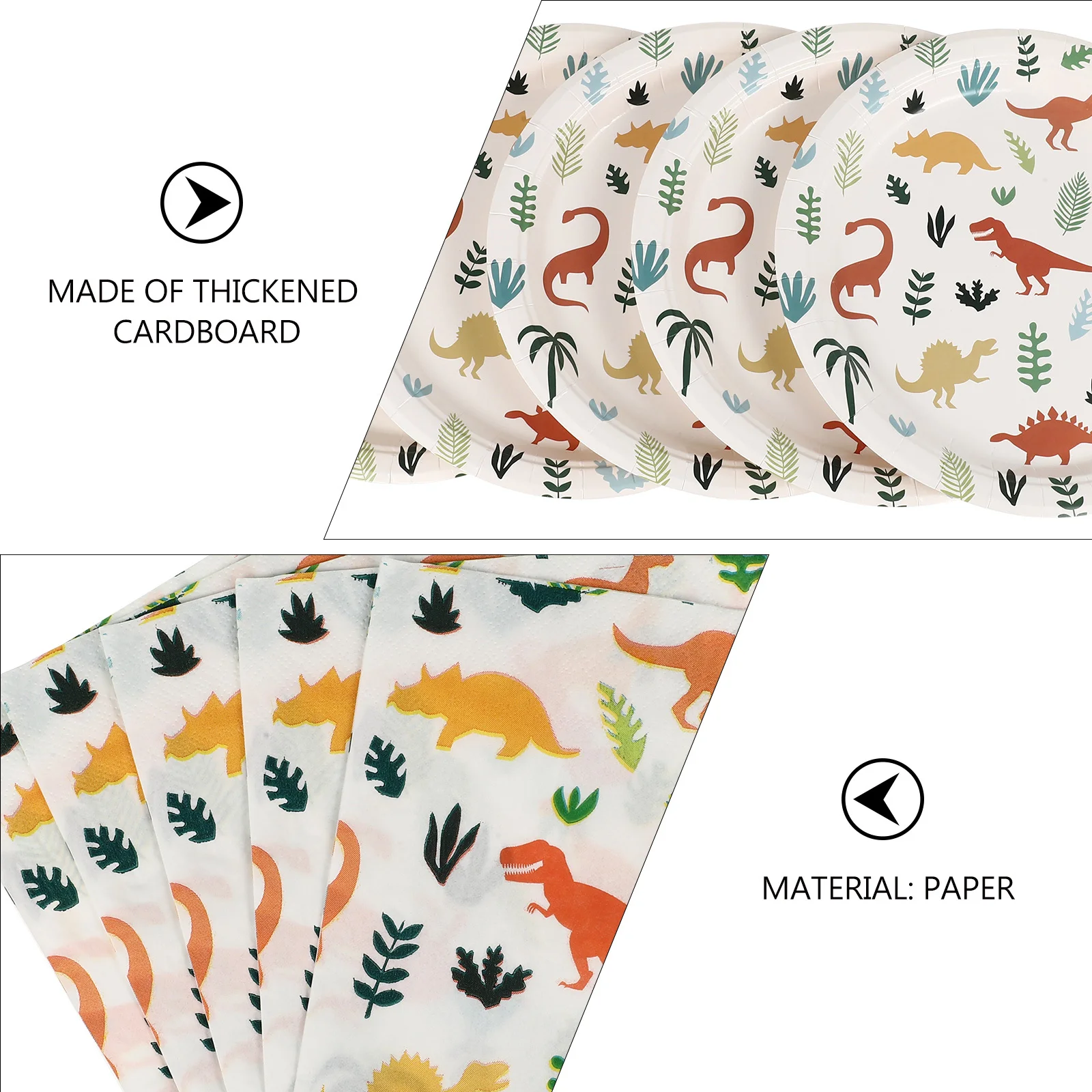 

1Set Paper Tableware Disposable Paper Plates Cups Light Weight for Birthday Party Food Serving Cartoon Party Tableware