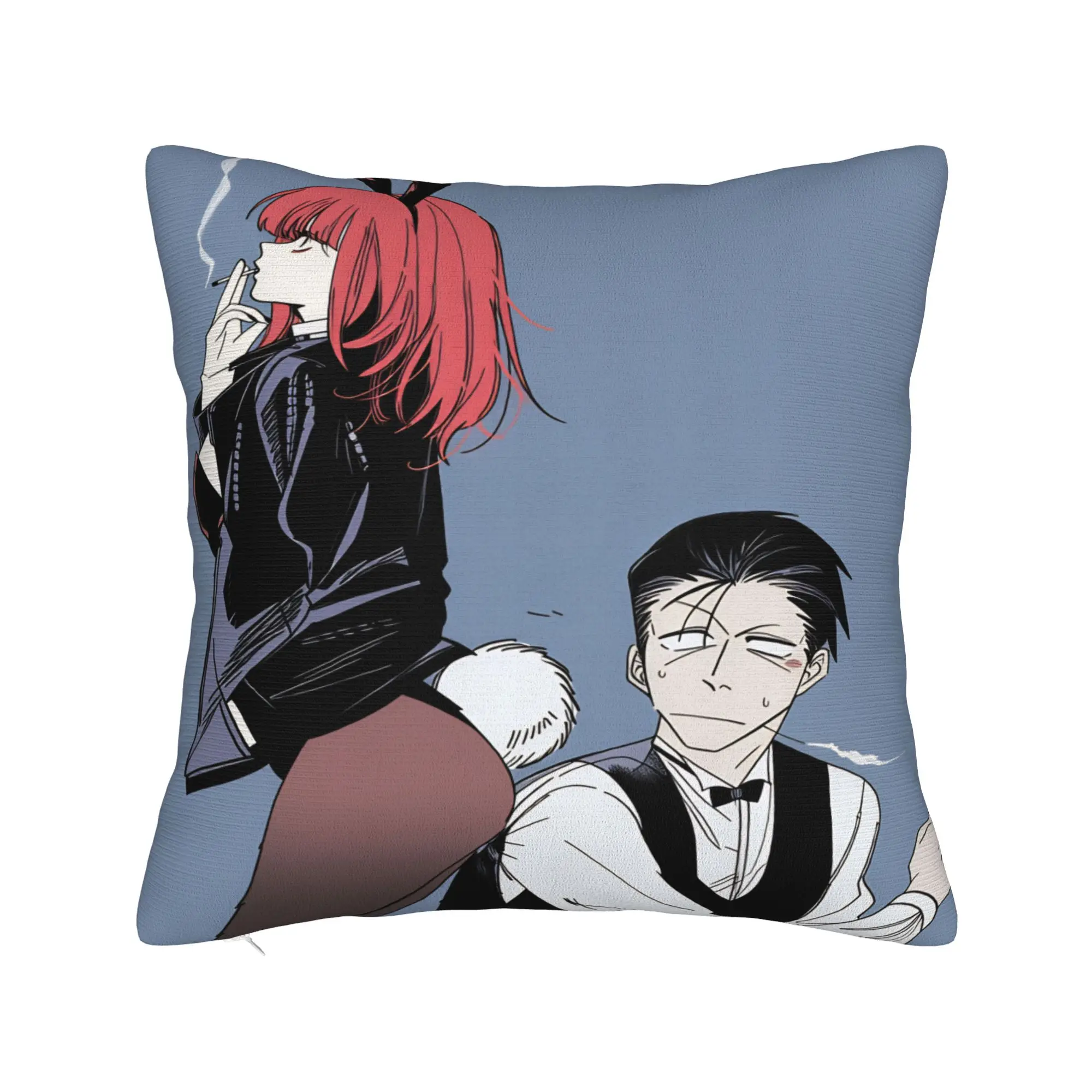 Smoking Behind Supermarket Yamada Pillowcases  Funny Pillow Case For Sofa Couch Bed Living Room Soft Pillow Cover