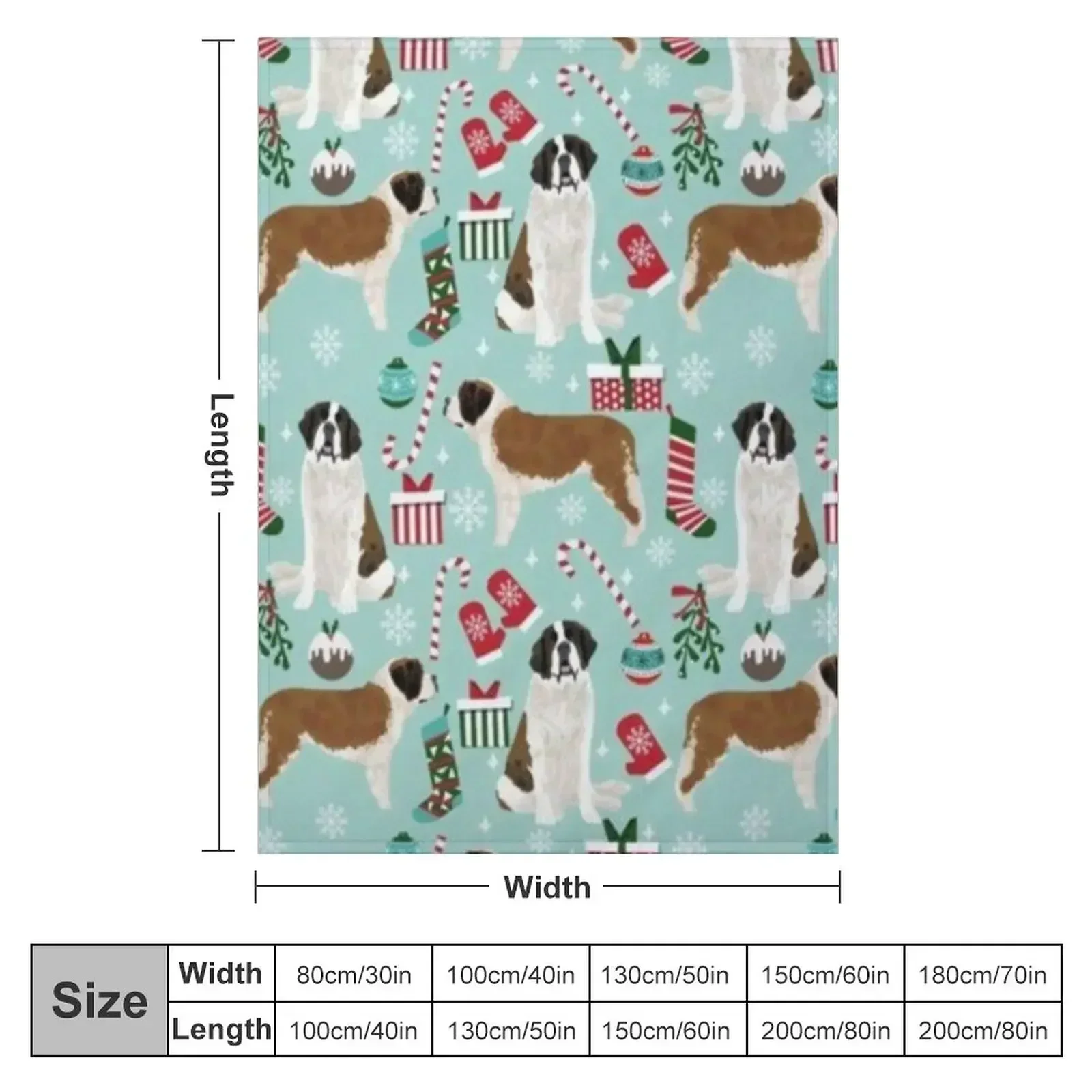 SAINT BERNARD Throw Blanket Plush Thins Designers Blankets