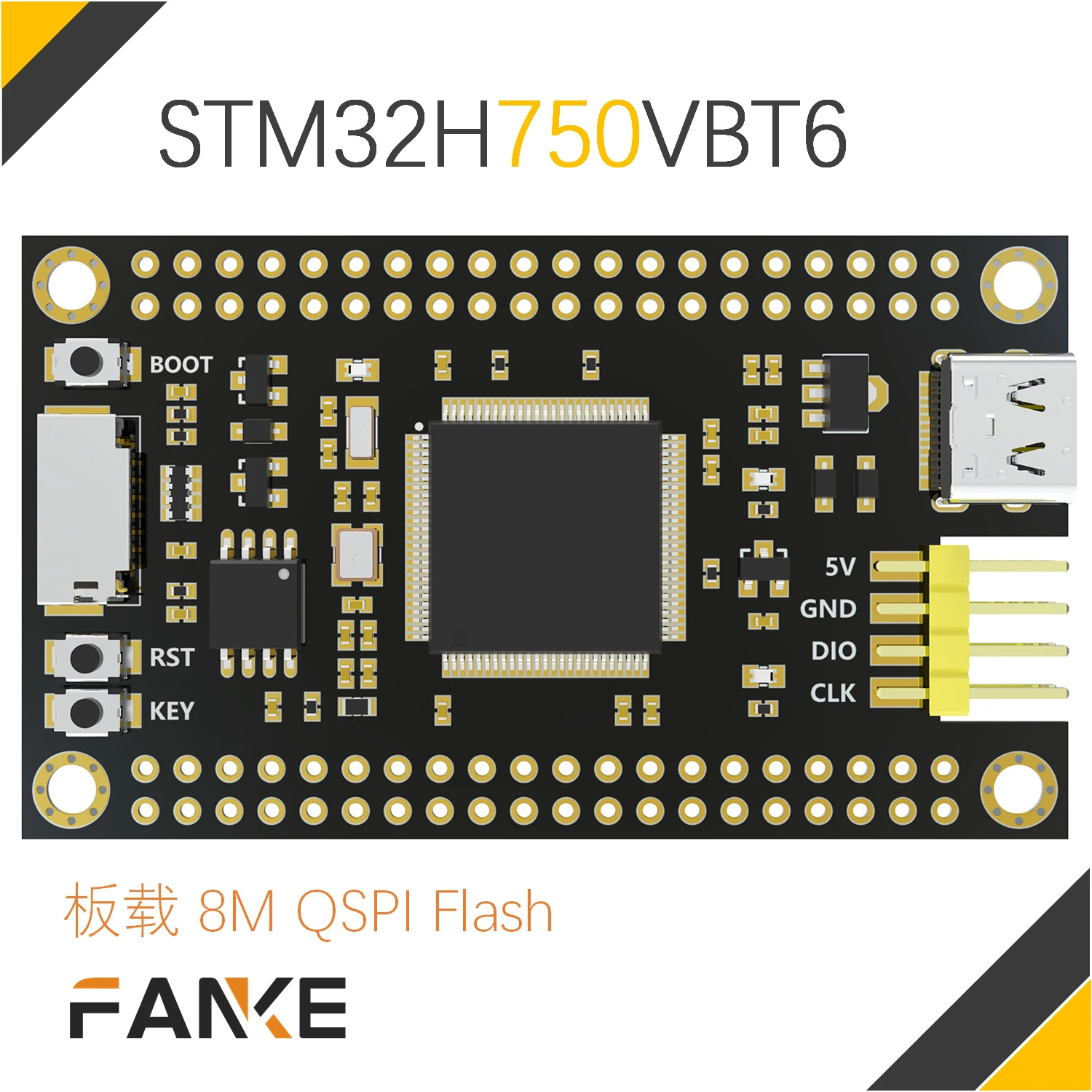 

Stm32h750 core board minimum system stm32h750vbt6 core board