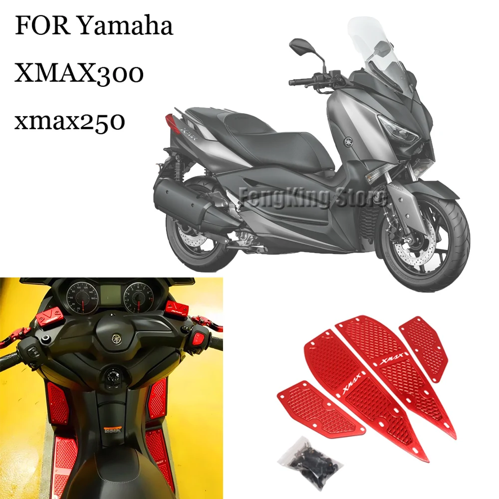 

modified aluminum alloy foot pedal anti slip foot pad pedal accessories For Yamaha XMAX300 xmax250