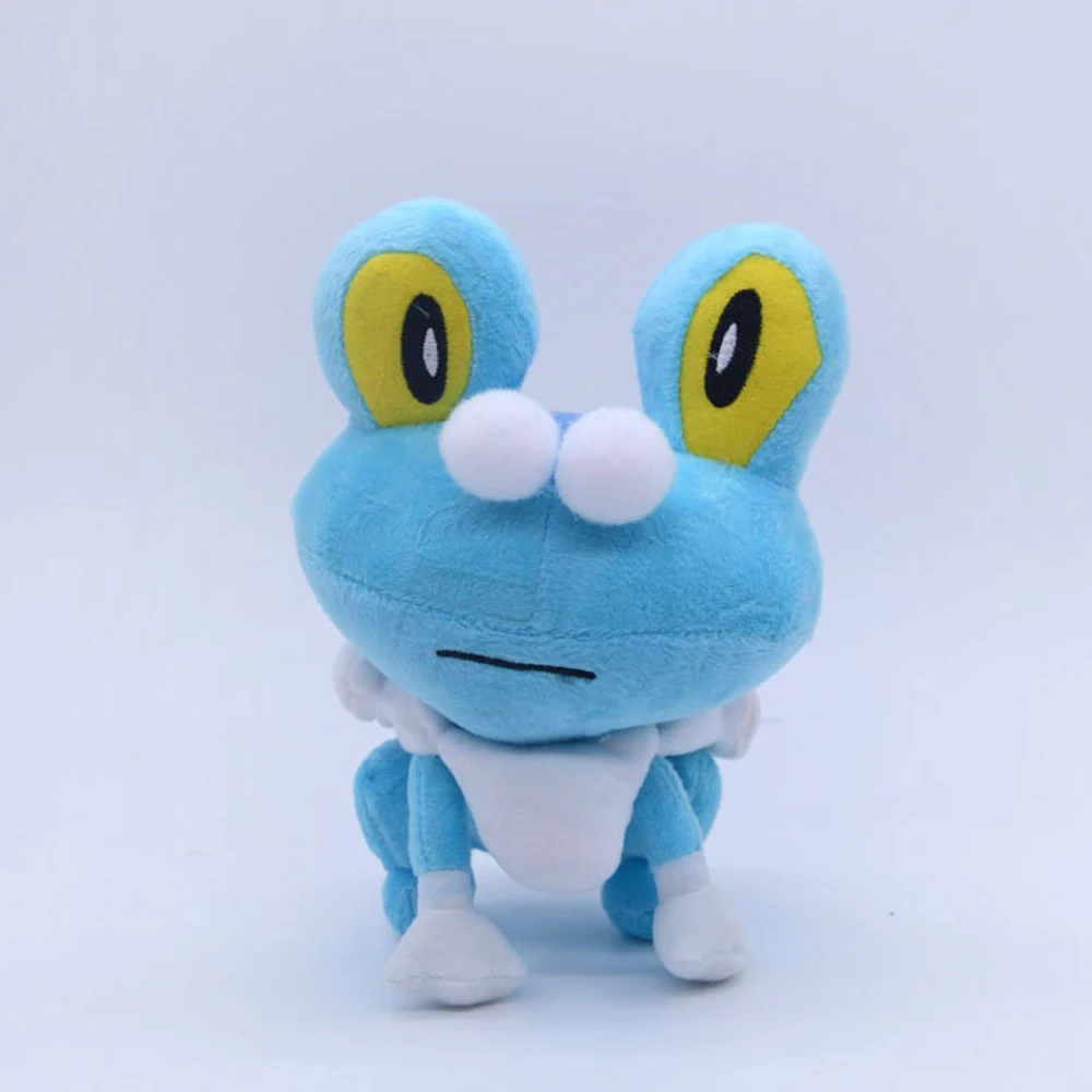 Juguete de Peluche de Pokémon Froakie Chespin Fennekin, monstruos de bolsillo, rana de zorro, Animal de Peluche suave, muñeca divertida, lindo