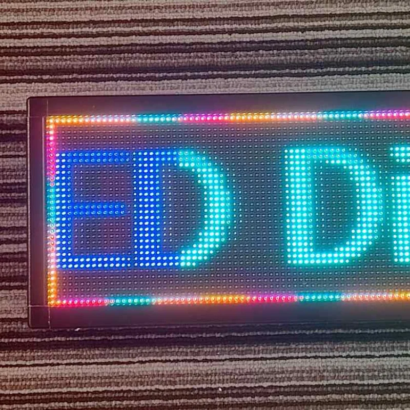 Customized. P4 Led Sign Screen Programmable Message Board Led Billboard Foldable Stand Multiple Color Multi-Language Screen