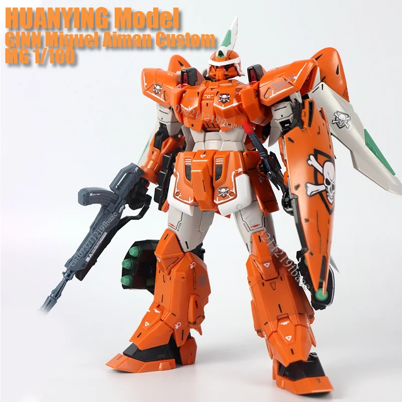 

Модель HUANYING GINN Miguel Aiman Custom MG 1/100 ZGMF-1017 ZAFT, сборная модель, комплект, экшн-фигурки, робот-меха, подарки для детей