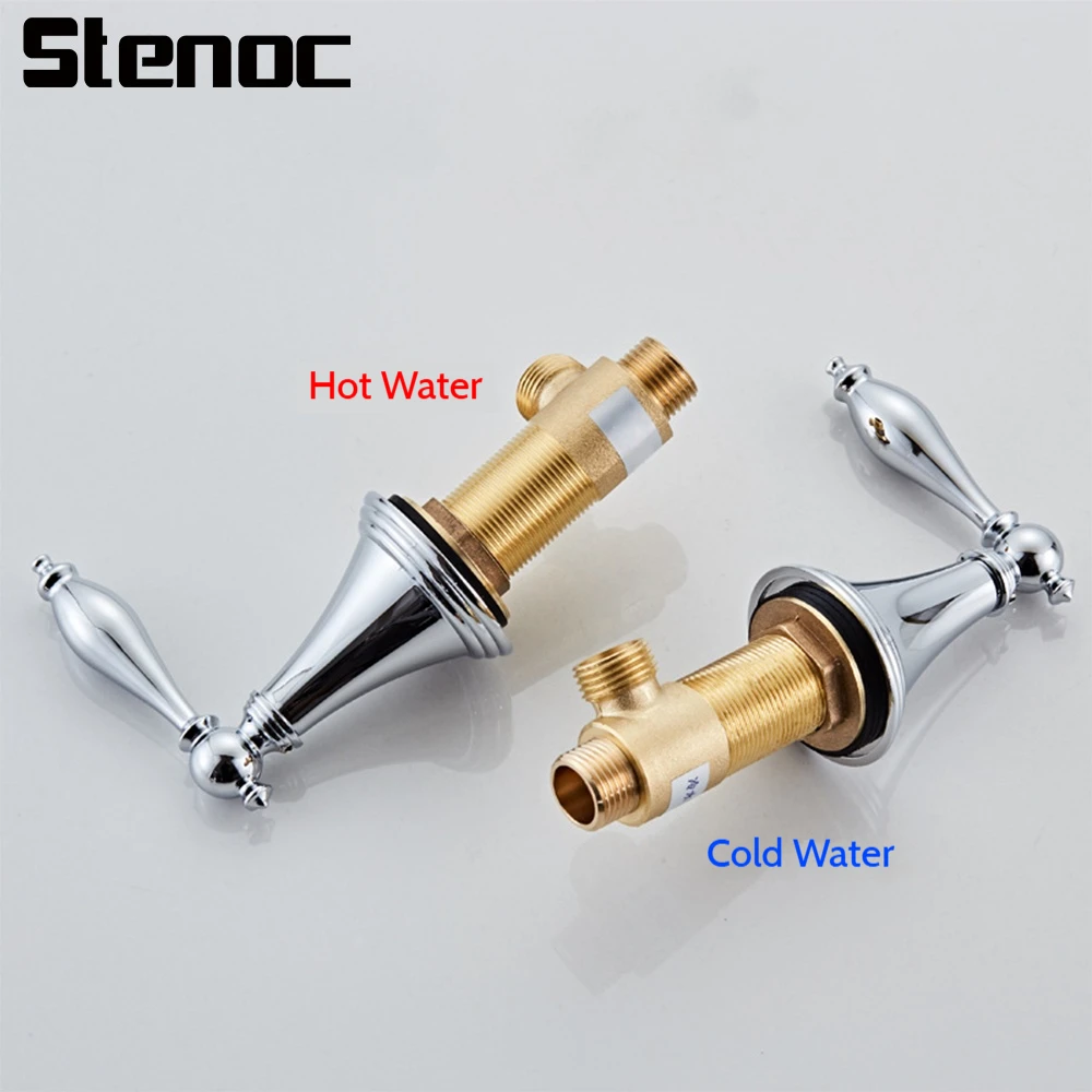 

Bathroom Brass Bathtub Hot And Cold Water Control Valve Split Type Bathtub Hot And Cold Water Mixing Faucet Valve Diverter Valve