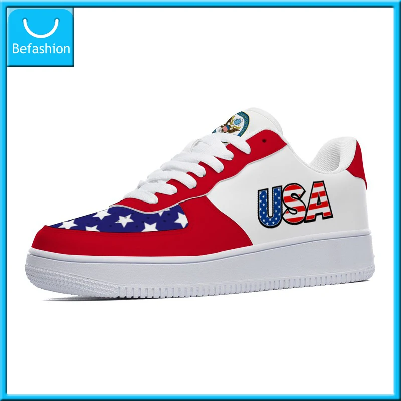 Dropshipping Print On Demand Men Women Custom Shoes Sneaker USA United States Flag Air Force Custom Printing Free Shipping