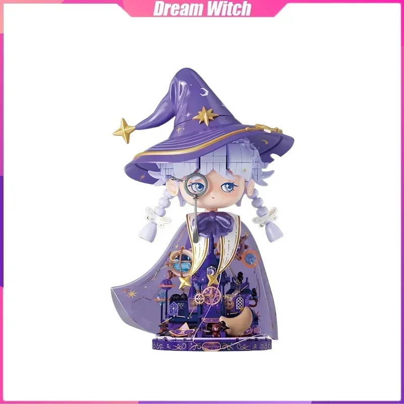 Dream Witch Building Blocks Fairy Tale Town Series Desktop Decoration Puzzle Assembling Model Toys Birthday Gifts for Kids