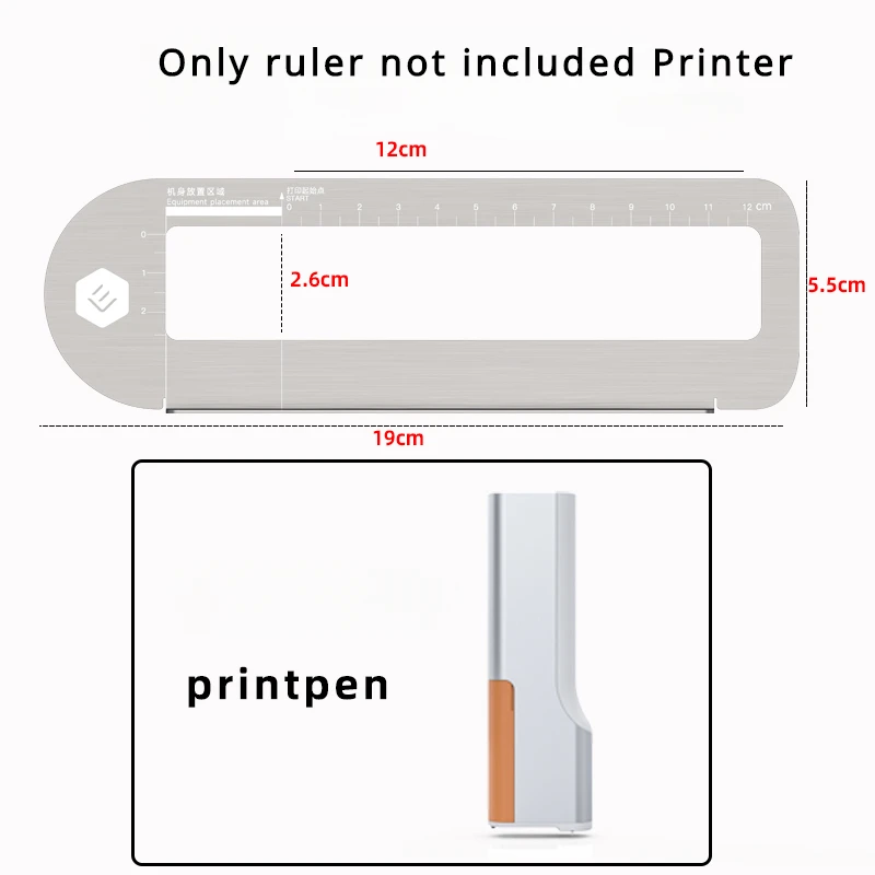 1Pc 2options Hand printer Universal auxiliary ruler Coffee cup Rim Auxiliary bread cake Macaron food surface ruler