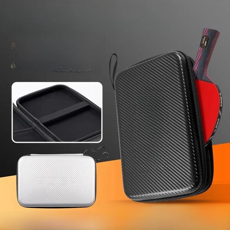 

Large Capaci Carbon Fiber Hard Squared Table Tennis Paddle Bag Profional Sports Bag for Table Tennis Equipment Storage