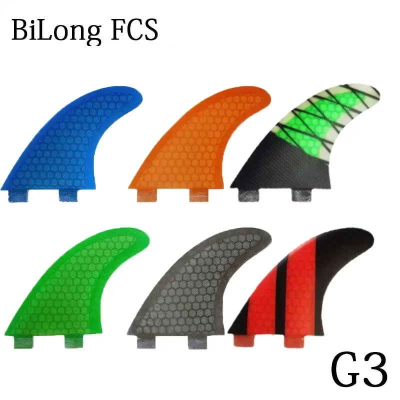 BiLong FCS Small G3 Surfboard Fin 3-fins Wakeboard Windsurf Fins Weakness Surfboard Fin Honeycomb Fibreglass Quillas Surf Fin