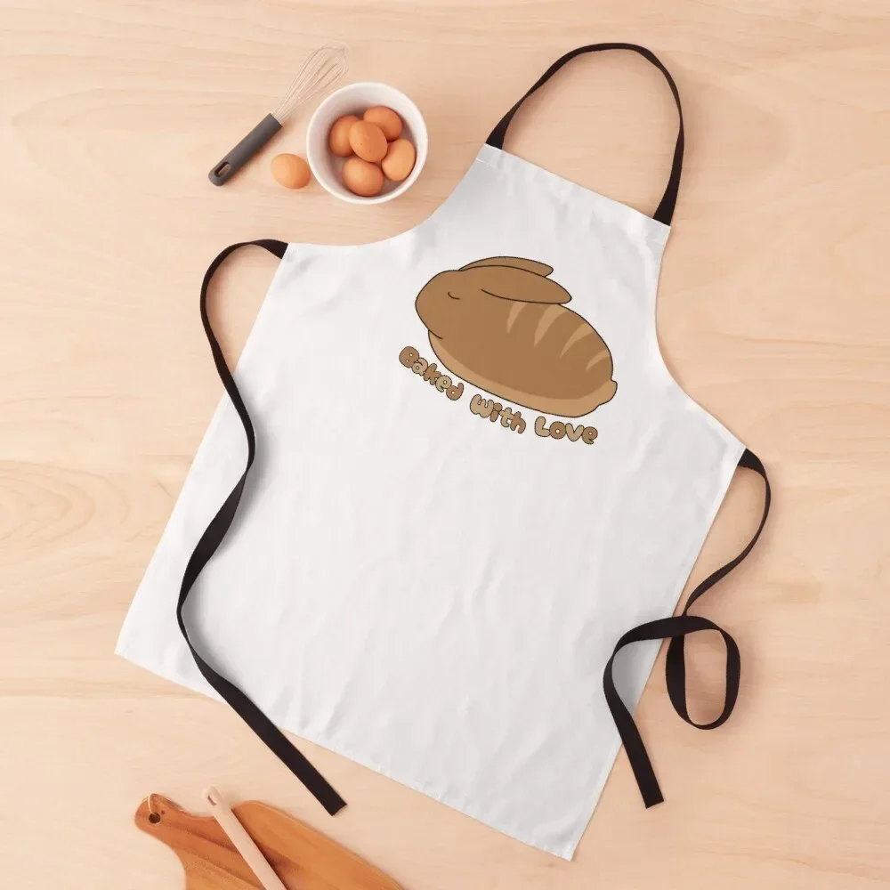 

Baked with Love Apron Restaurant Kitchen For Women Apron