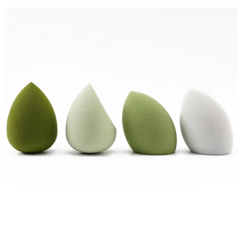 4Pcs/Box Makeup Sponge Eggs Foundation Powder Puff Water Drop Shape Cosmetic Puff Make Up Blending Sponge Wet&Dry Dual Use