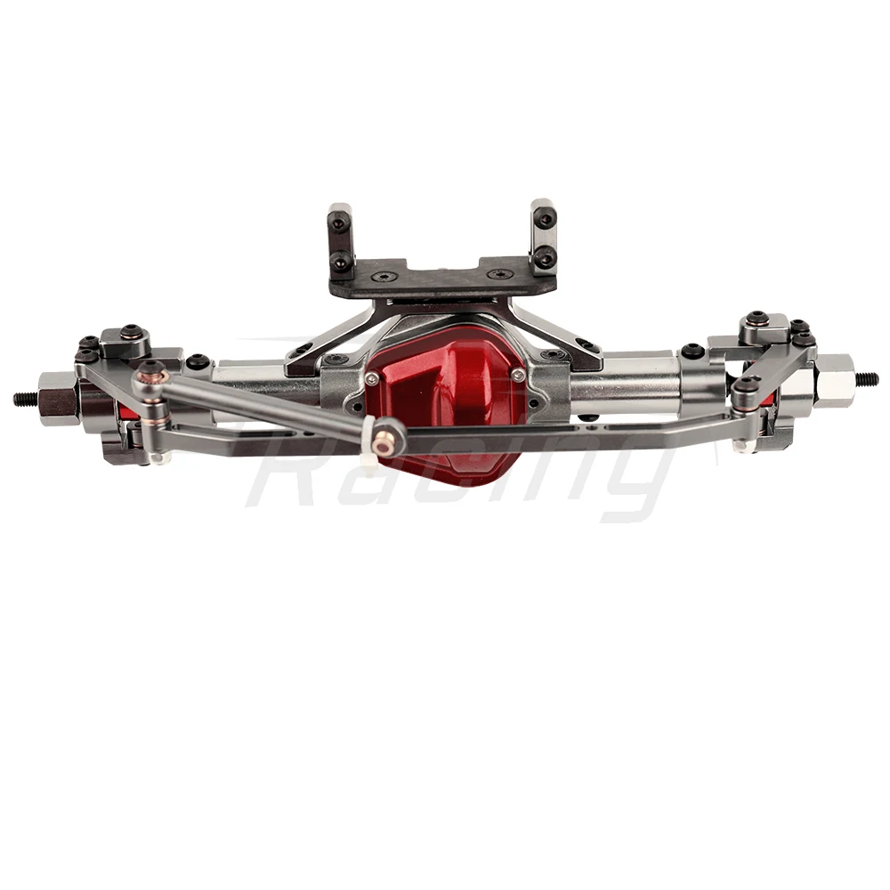 Metalllegierung Vorne Mitte Hinten Gerade Achse mit Servo Basis für 1/10 RC Rock Crawler Auto Axial SCX10 RC 4WD D90 Upgrade Teile